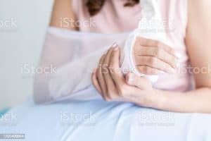 injured arm